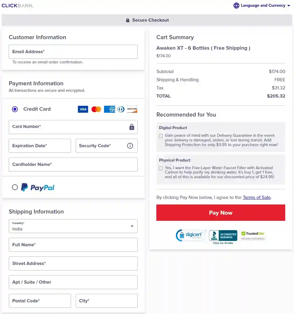 awaken xt buy page
